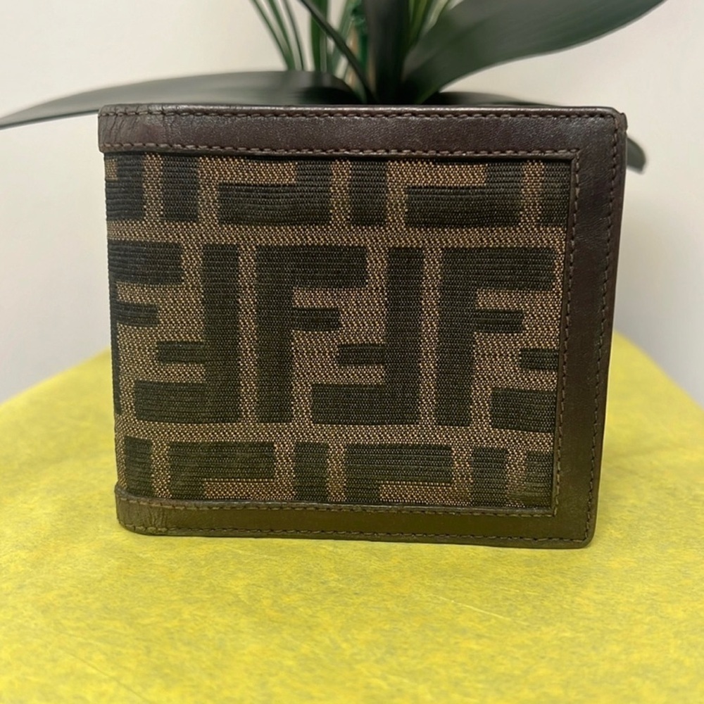Fendi zucca wallet authentic